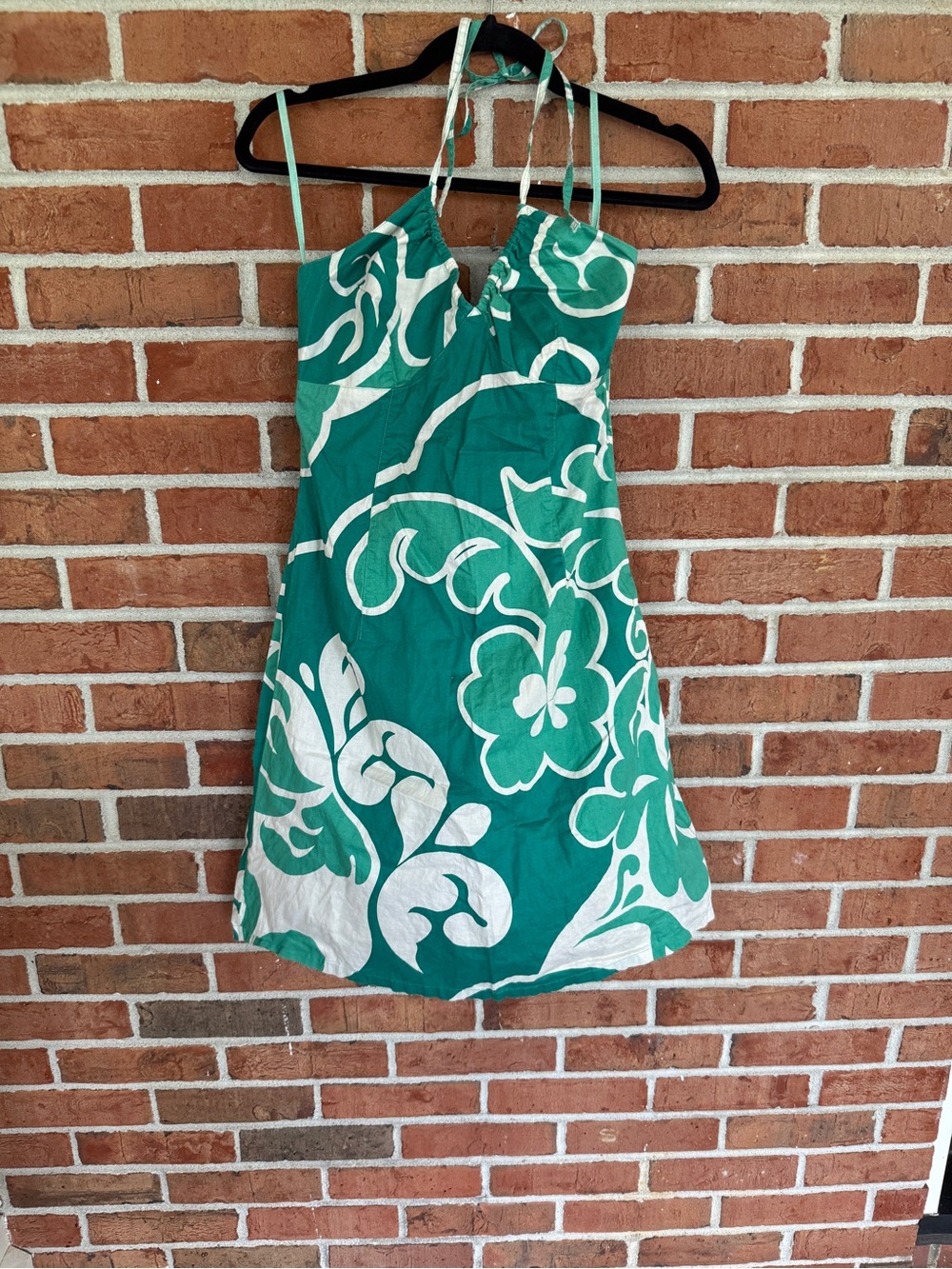 H&M Green and White Floral Sundress for Girls
